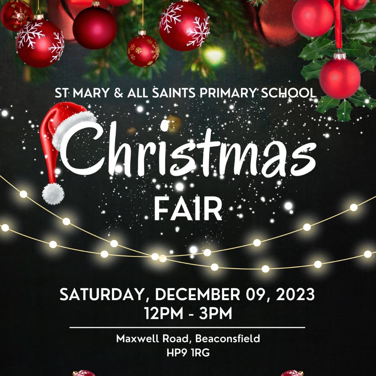 School Christmas Fair Poster Ideas